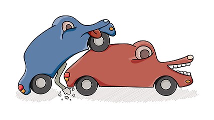 Image showing accident of two cars