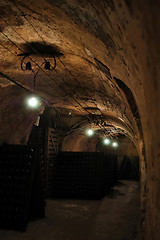 Image showing French wine-cellar