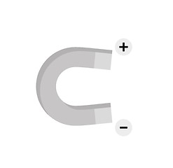 Image showing magnet with plus and minus symbol