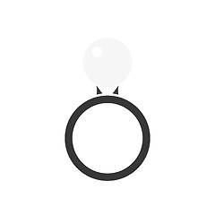 Image showing ring with white pearl