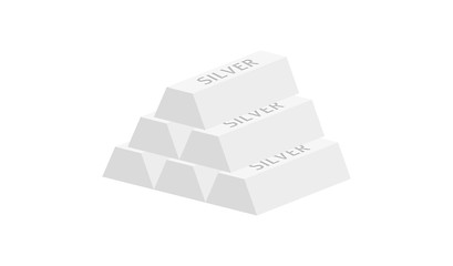 Image showing pyramid of silver ingots