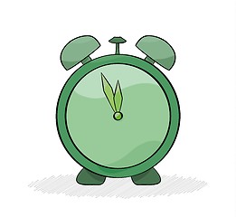 Image showing green alarm clock