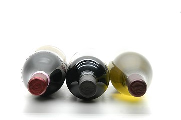 Image showing Wine bottles