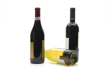 Image showing Wine bottles