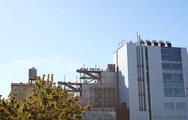 Image showing Tourists on roof of the Whitney Museum of American Art 