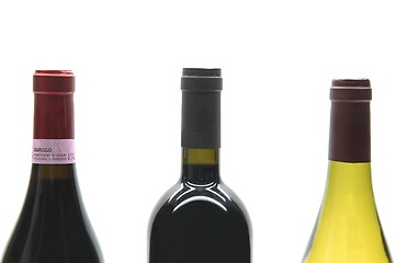 Image showing Wine bottles