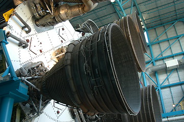 Image showing Old rocket detail