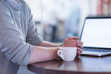 Image showing startup Business team Working With laptop in creative office