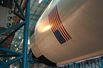 Image showing Old rocket detail
