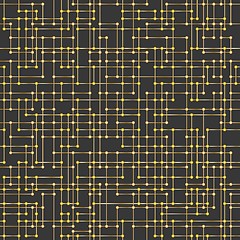 Image showing Messy connected dots seamless background.