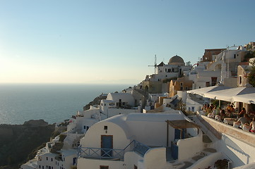 Image showing Oia view before sunset