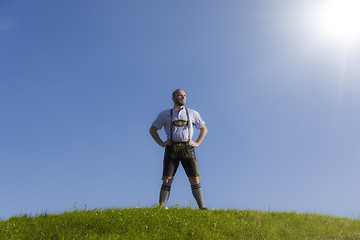 Image showing bavarian tradition man background