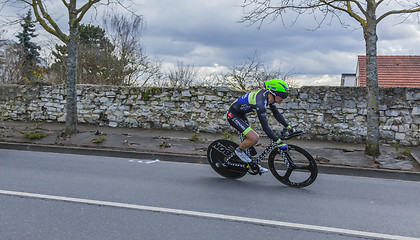 Image showing The Cyclist Julien Loubet - Paris-Nice 2016 