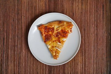 Image showing Pizza slice on a plate