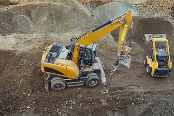 Image showing Construction site machinery