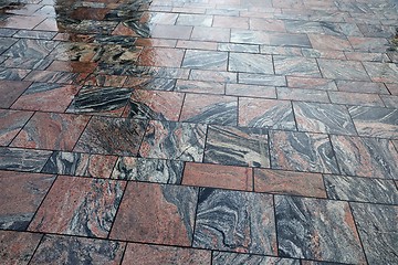 Image showing Wet Stone Pavement