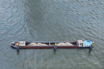 Image showing Barge from above