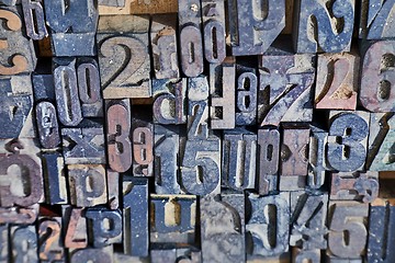 Image showing Font Printing Blocks