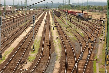 Image showing Railway Station Tracks