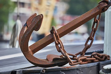 Image showing Old Rusty Anchor