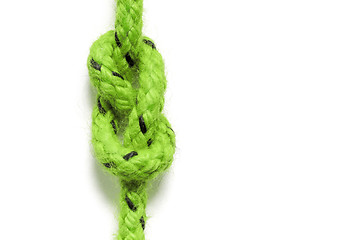 Image showing green knot isolated on white background