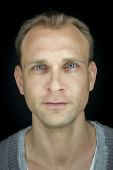 Image showing male portrait with a ring light