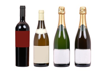 Image showing Wine bottles