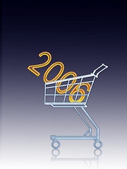 Image showing  2006 year to buy, blue background