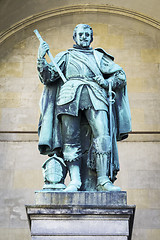 Image showing a statue in the Feldherrenhalle Munich Germany