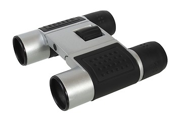 Image showing Small binoculars on white