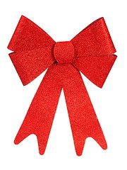 Image showing Christmas bow on white