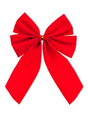 Image showing Christmas bow on white