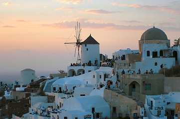 Image showing Oia sunset