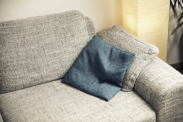 Image showing sofa with a cushion