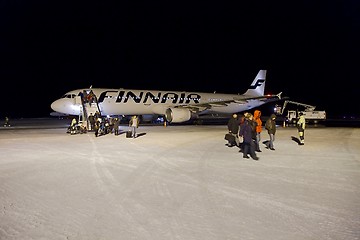 Image showing Arriving at Ivalo Airport, Finnish Lapland