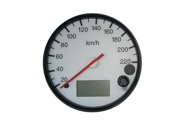 Image showing Speedometer of a sport car