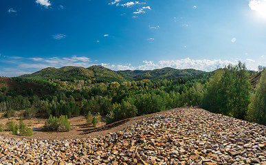 Image showing Big mountain from stones