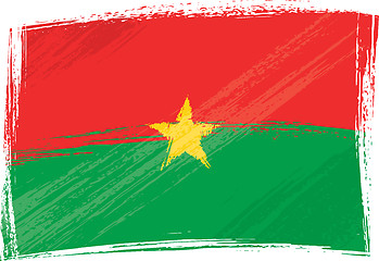 Image showing Grunge Burkina Faso flag