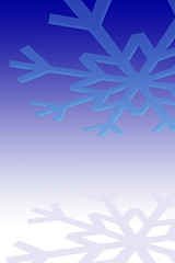 Image showing Snowflake background