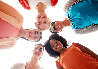 Image showing international group of happy smiling women