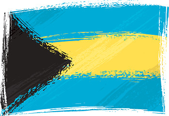 Image showing Grunge Bahamas flag