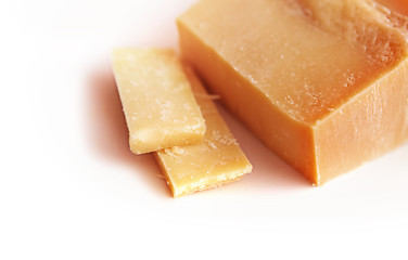 Image showing parmesan on white background