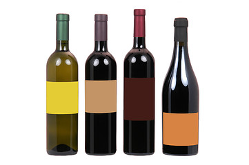 Image showing Wine bottles