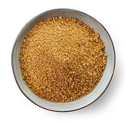 Image showing Bowl of brown sugar