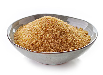 Image showing Bowl of brown sugar