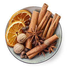 Image showing Bowl of various spices