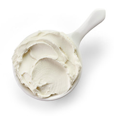 Image showing bowl of cream cheese