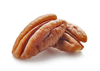 Image showing Pecan nuts macro