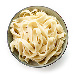 Image showing Bowl of boiled egg noodles