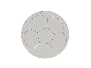 Image showing Retro soccer ball isolated